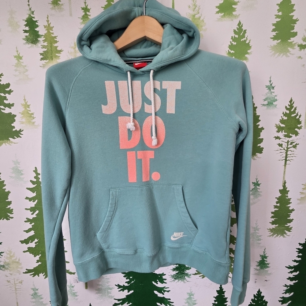 Nike Women's Turquoise Pullover Hoodie